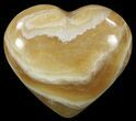 Polished, Brown Calcite Heart - Madagascar #62531-1